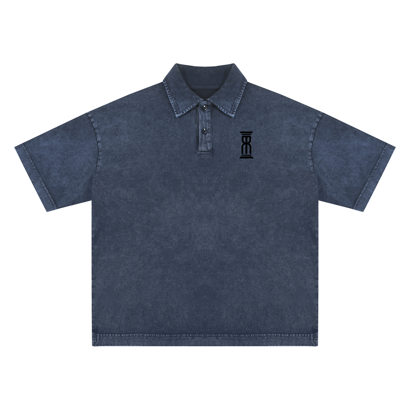 Motive Eight Snow-Washed Tape Polo