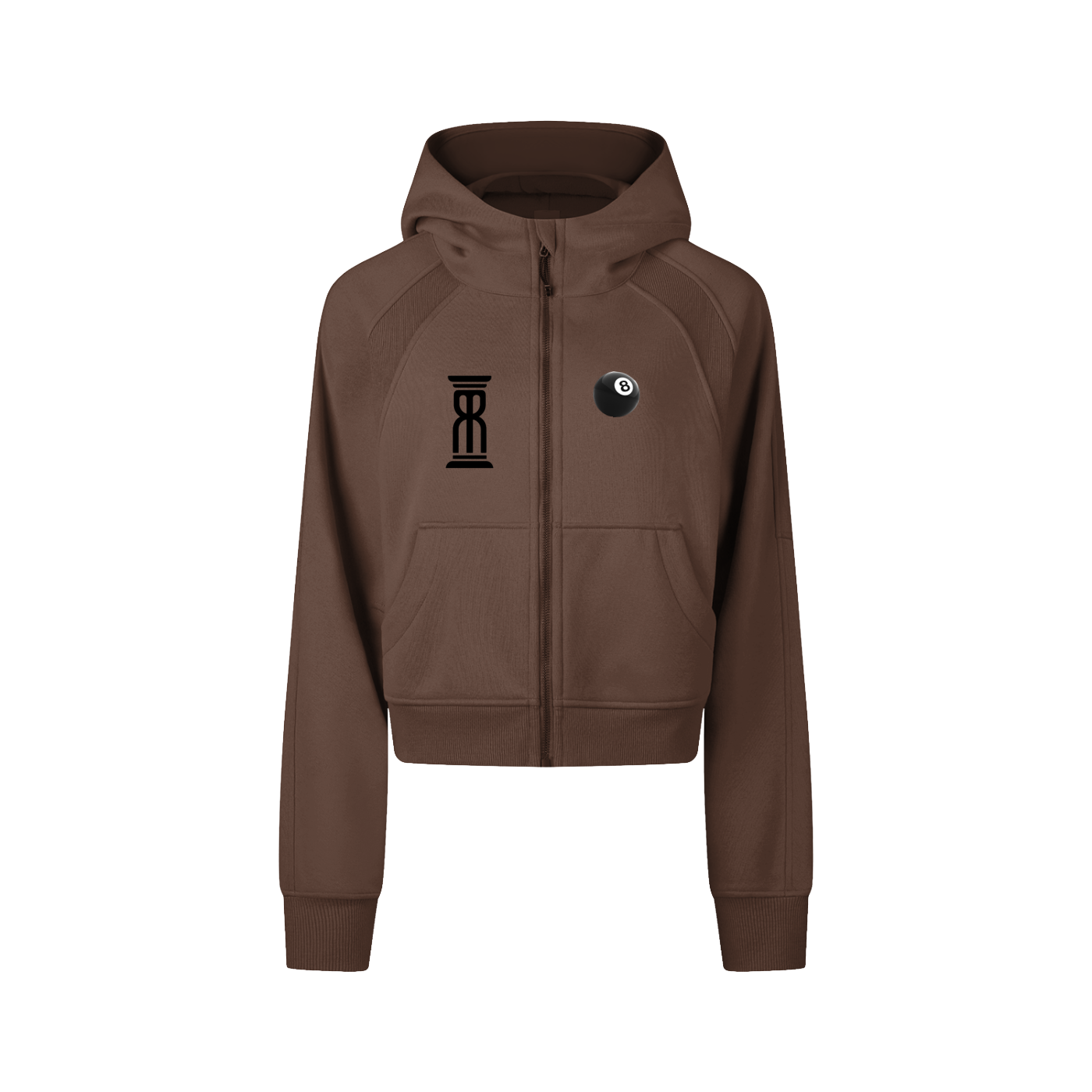 Women’s Crop Zip Hoodie – Elevated Grind Edition