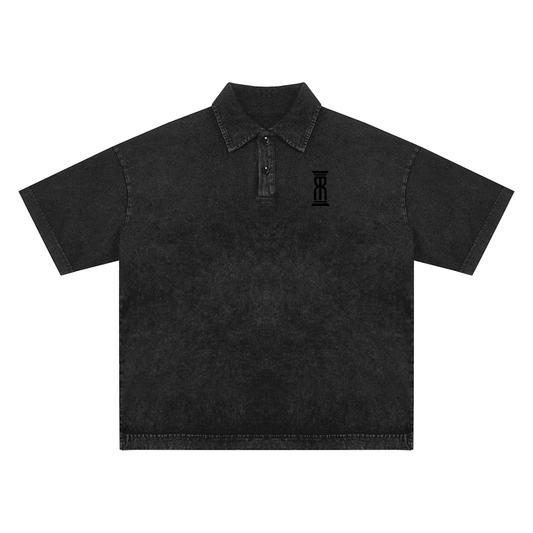 Motive Eight Snow-Washed Tape Polo