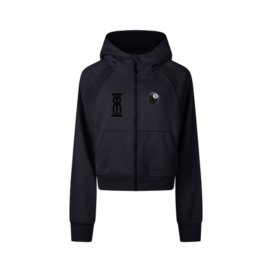 Women’s Crop Zip Hoodie – Elevated Grind Edition