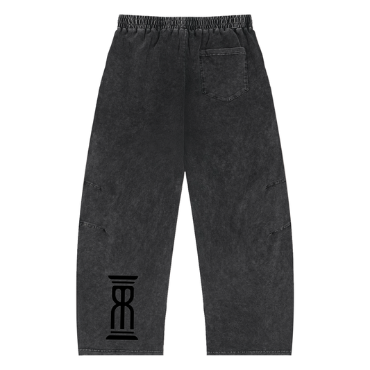 M8 Snow Washed Drawstring Cotton Pants — Balance Edition