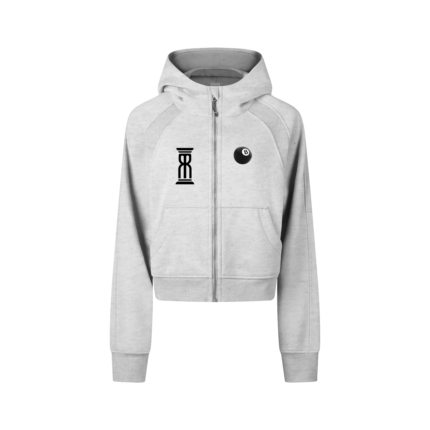 Women’s Crop Zip Hoodie – Elevated Grind Edition