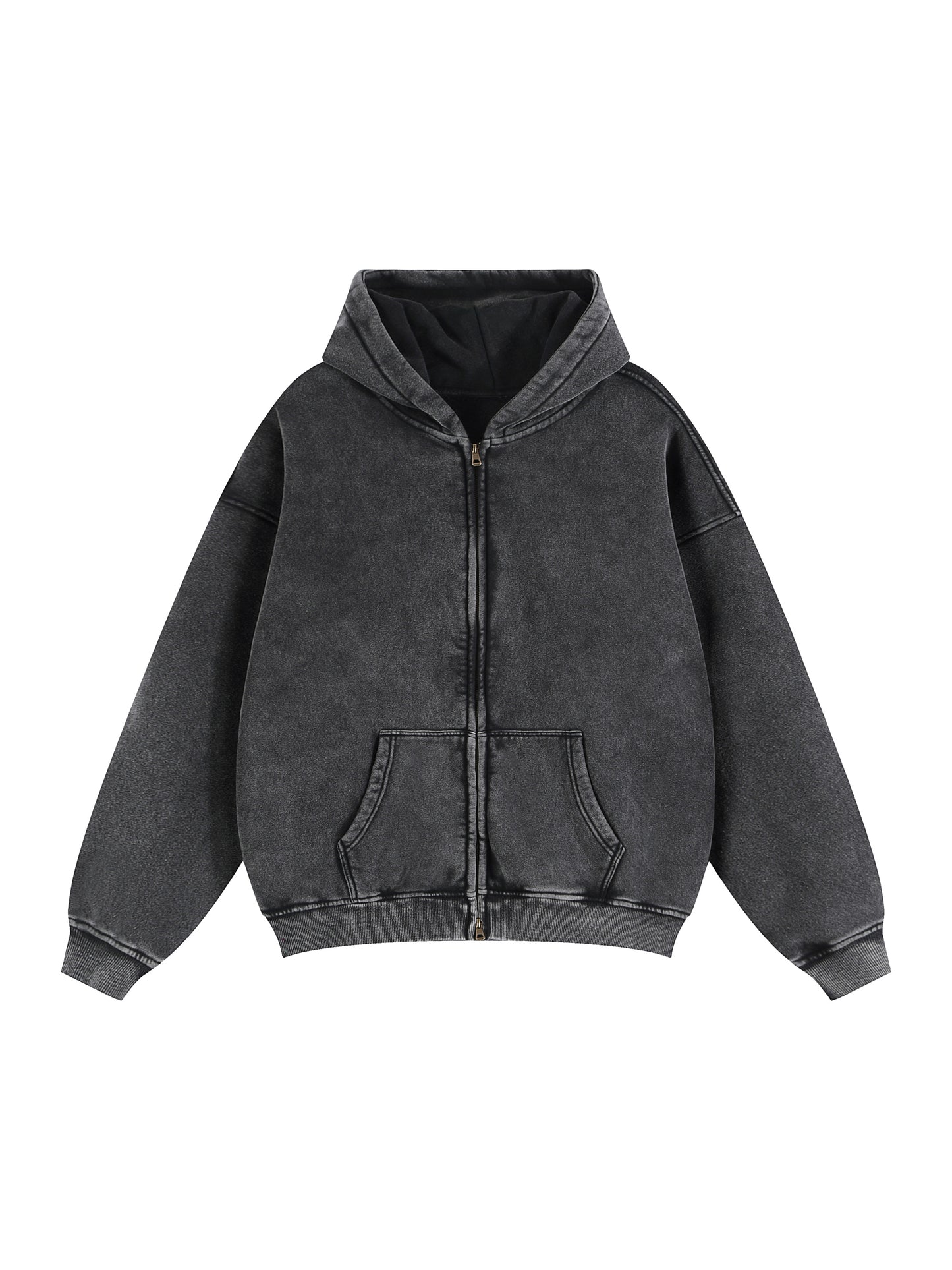 Motive Eight Zip-Through Boxy Hoodie