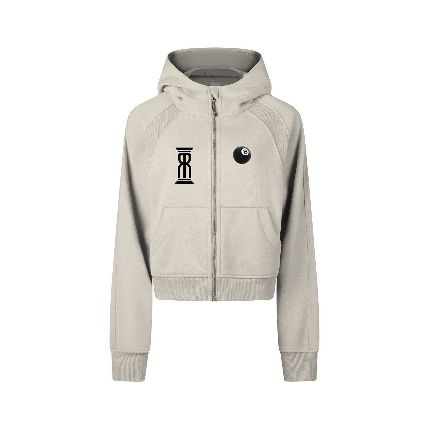Women’s Crop Zip Hoodie – Elevated Grind Edition