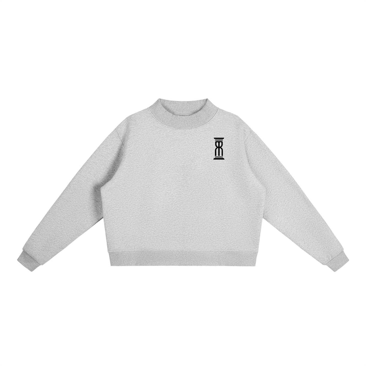 M8 Essential Fleece Mock Neck Crew — Time Edition