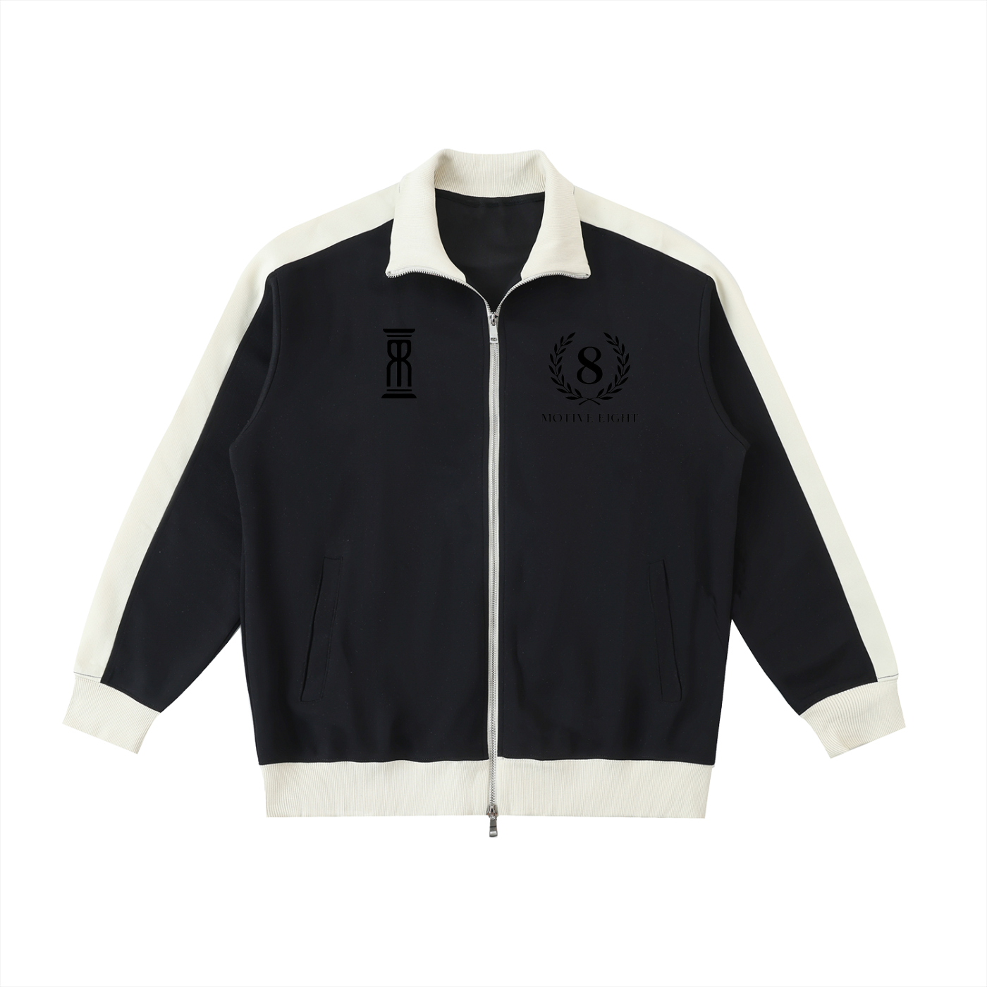 M8 Contrast Trim Stand Collar Jacket — Rosary Balance Edition