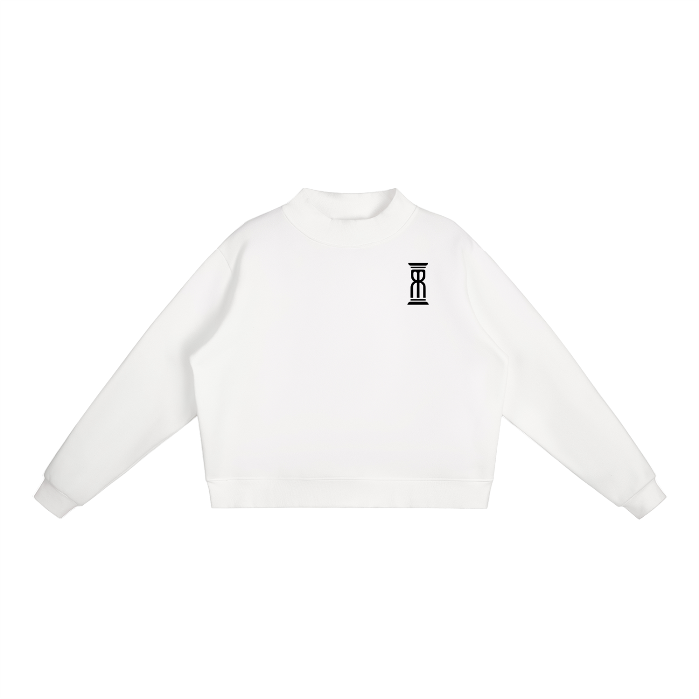 M8 Essential Fleece Mock Neck Crew — Time Edition