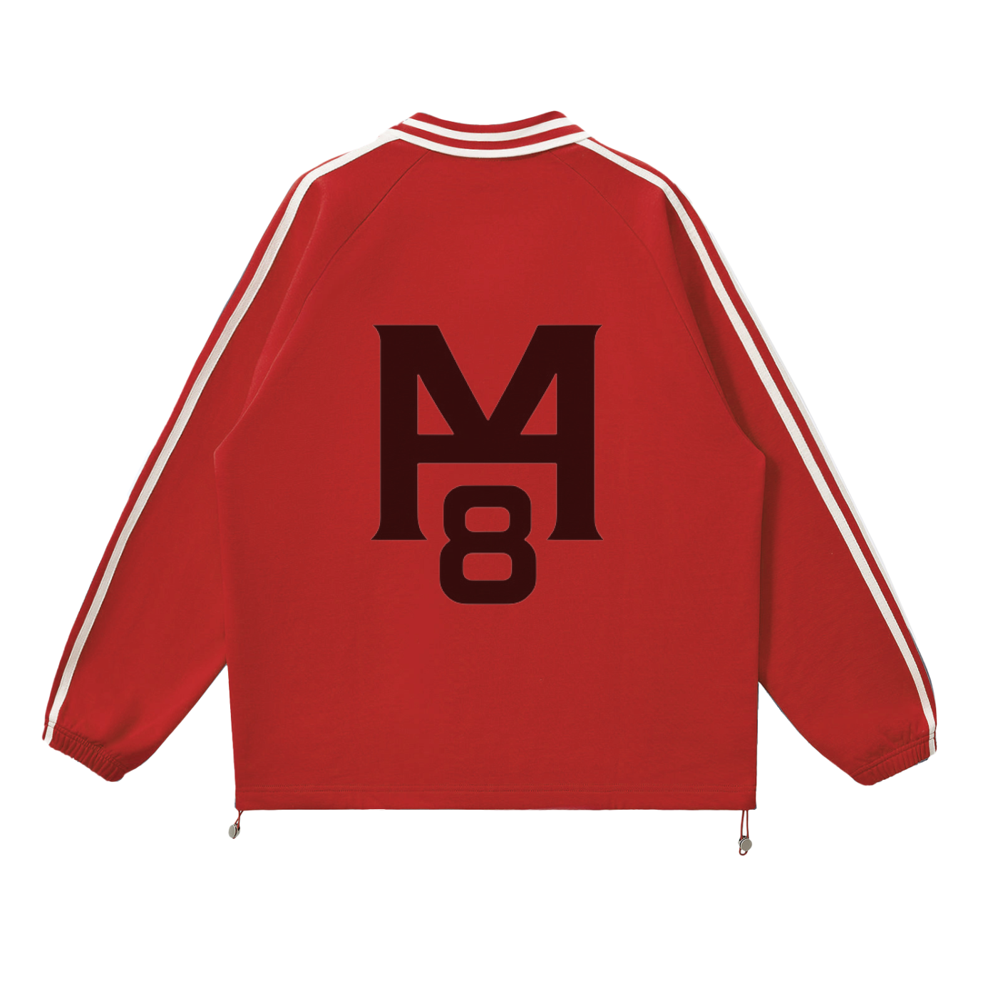 M8 Contrast Collar Long-Sleeve Polo — Rosary Edition