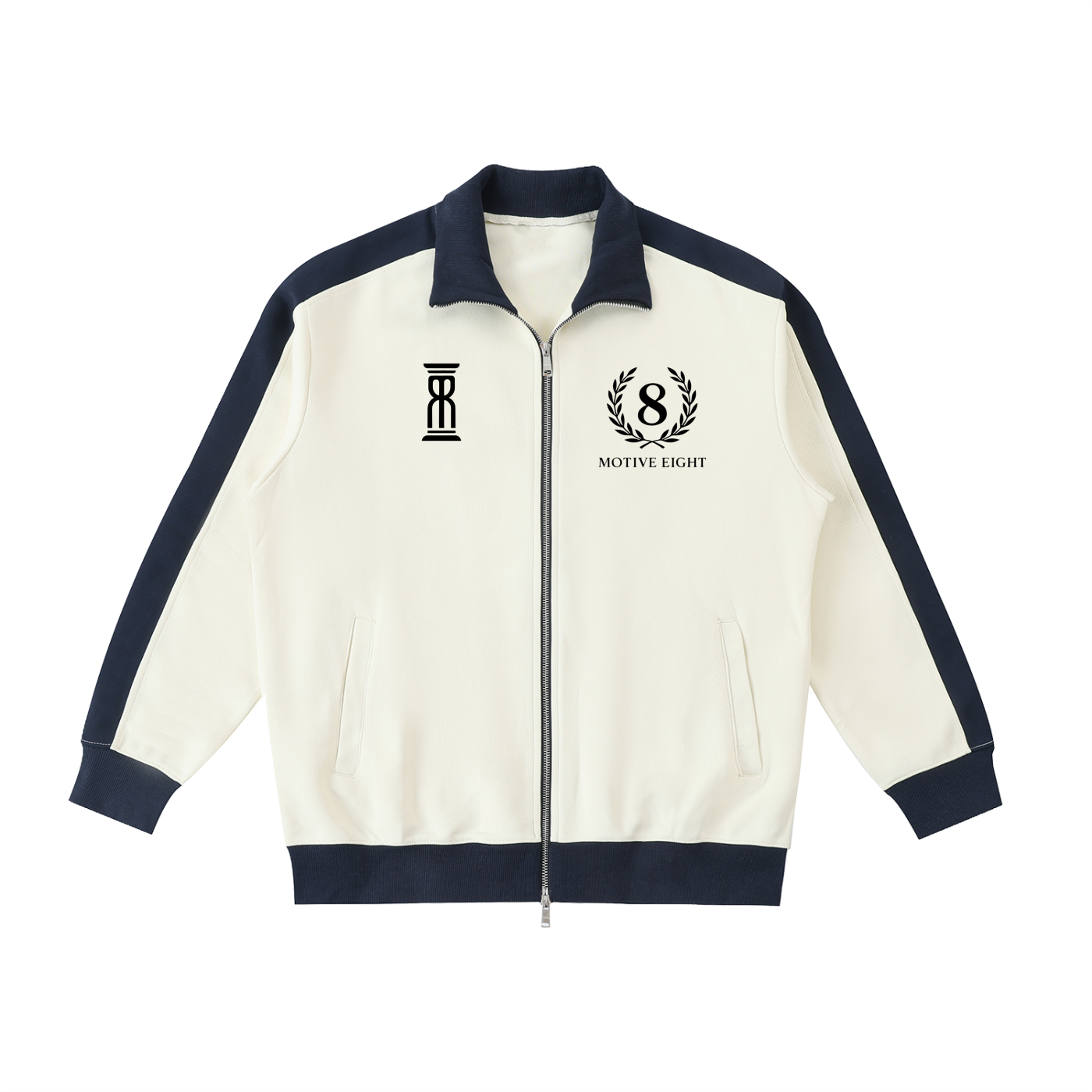 M8 Contrast Trim Stand Collar Jacket — Rosary Balance Edition
