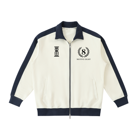 M8 Contrast Trim Stand Collar Jacket — Rosary Balance Edition