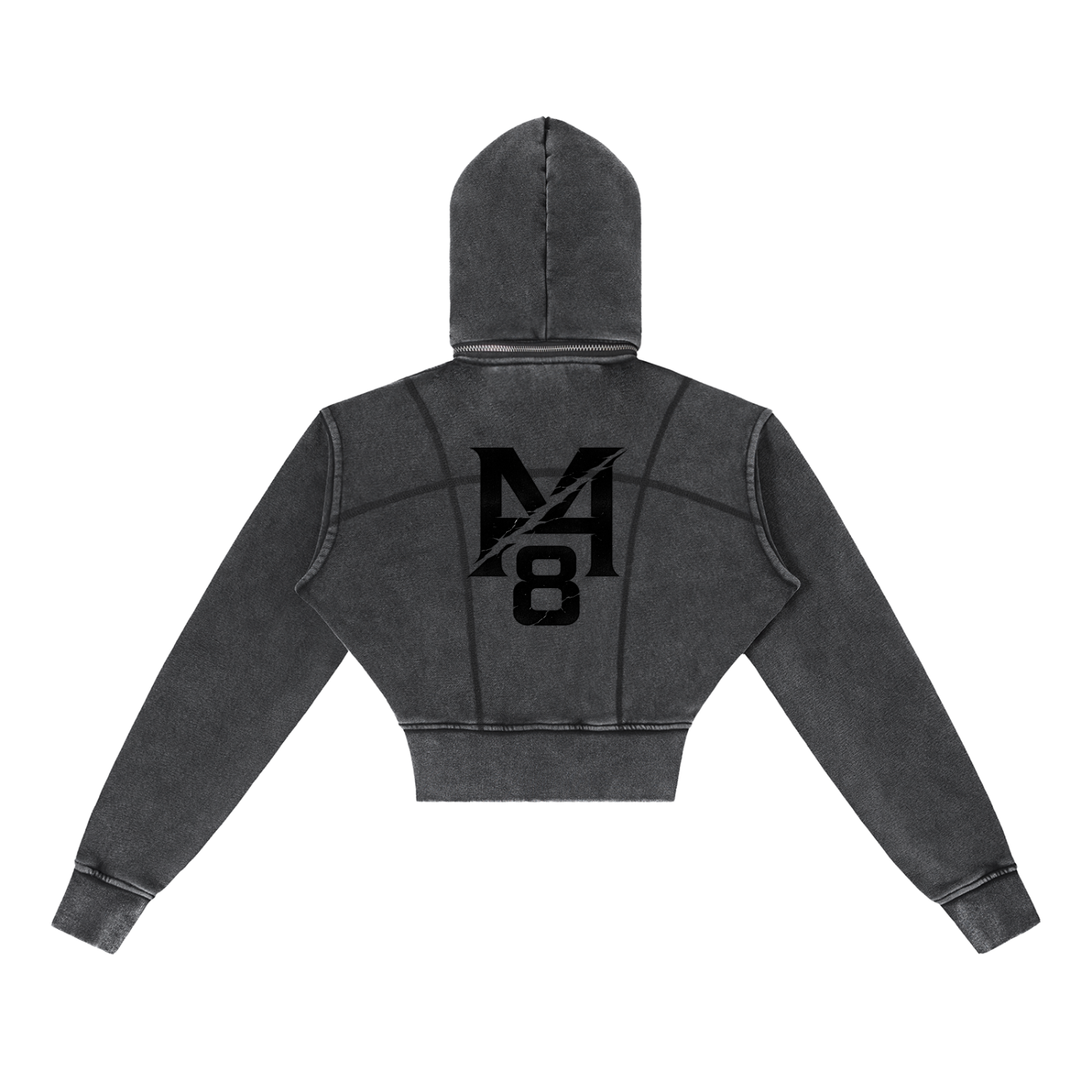 Women’s Vintage Washed Cropped Fleece Hoodie —  Consequence