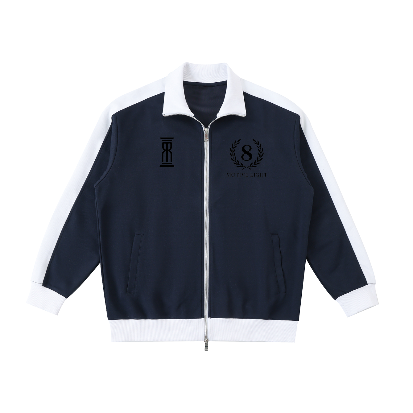 M8 Contrast Trim Stand Collar Jacket — Rosary Balance Edition