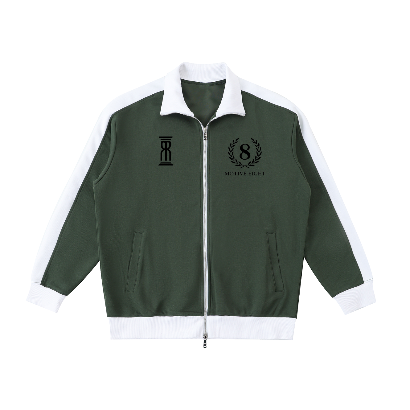 M8 Contrast Trim Stand Collar Jacket — Rosary Balance Edition
