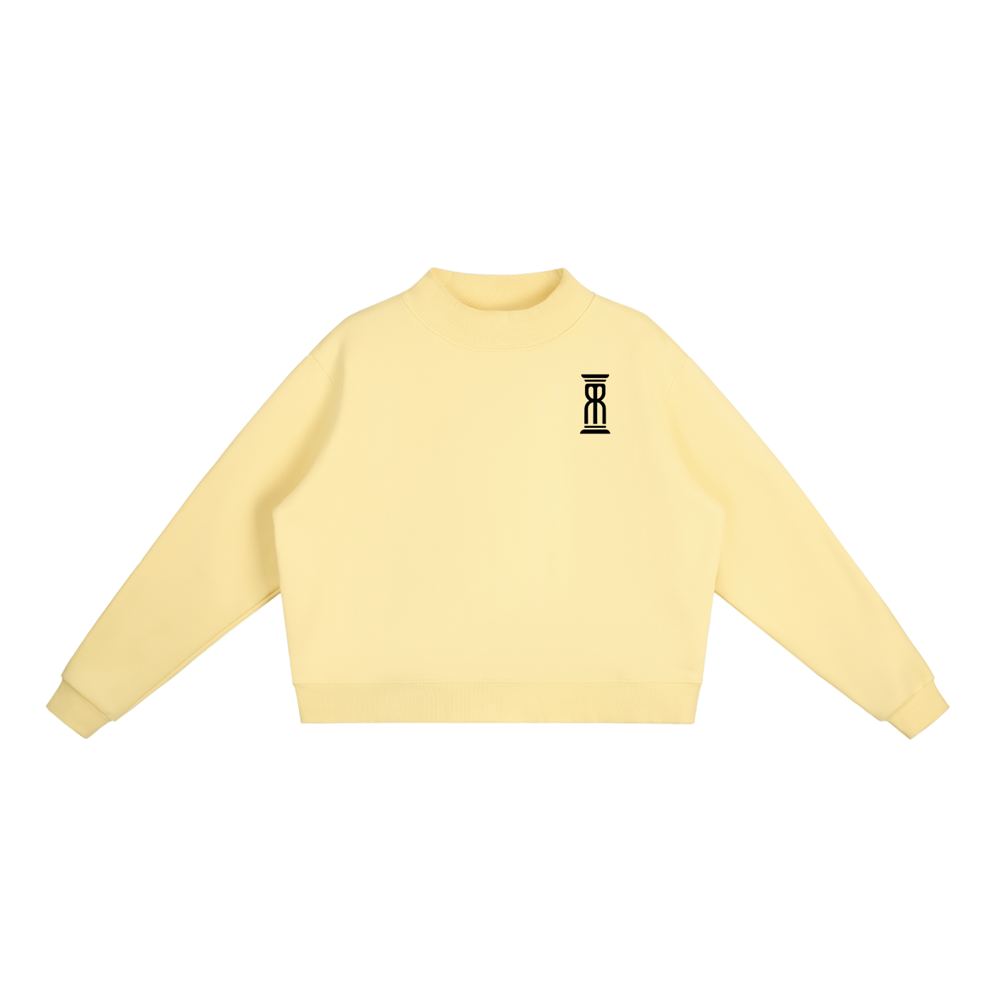 M8 Essential Fleece Mock Neck Crew — Time Edition