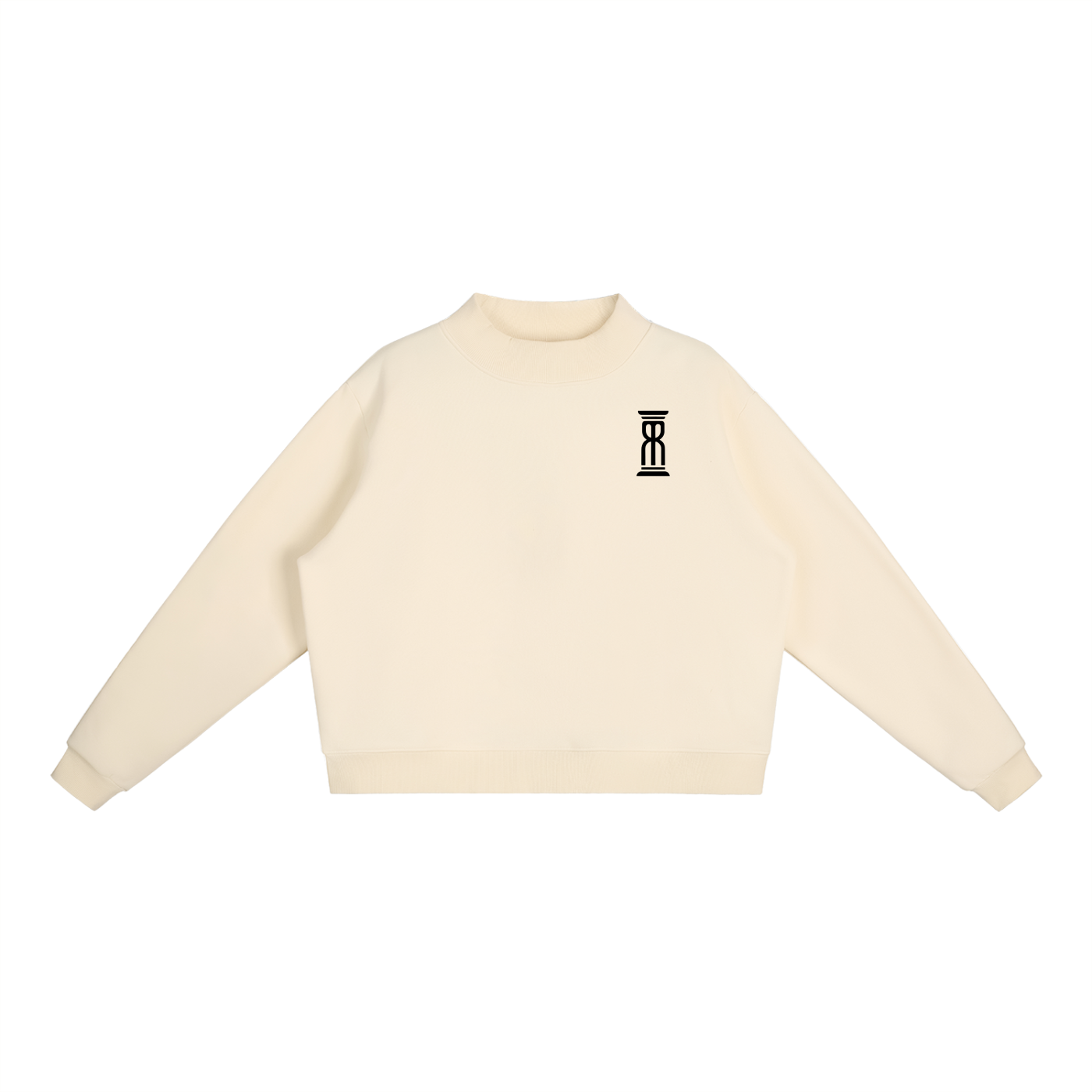 M8 Essential Fleece Mock Neck Crew — Time Edition