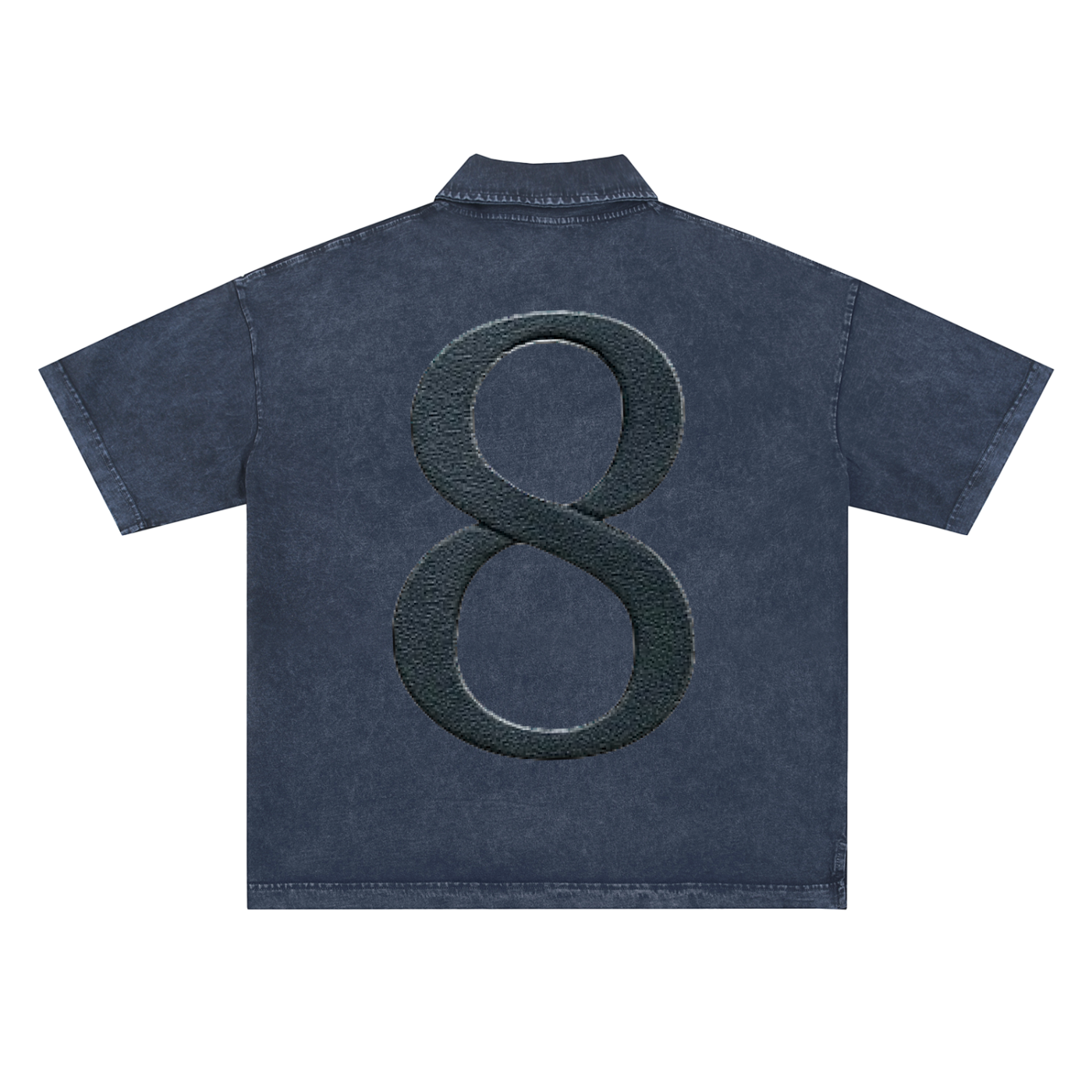 Motive Eight Snow-Washed Tape Polo