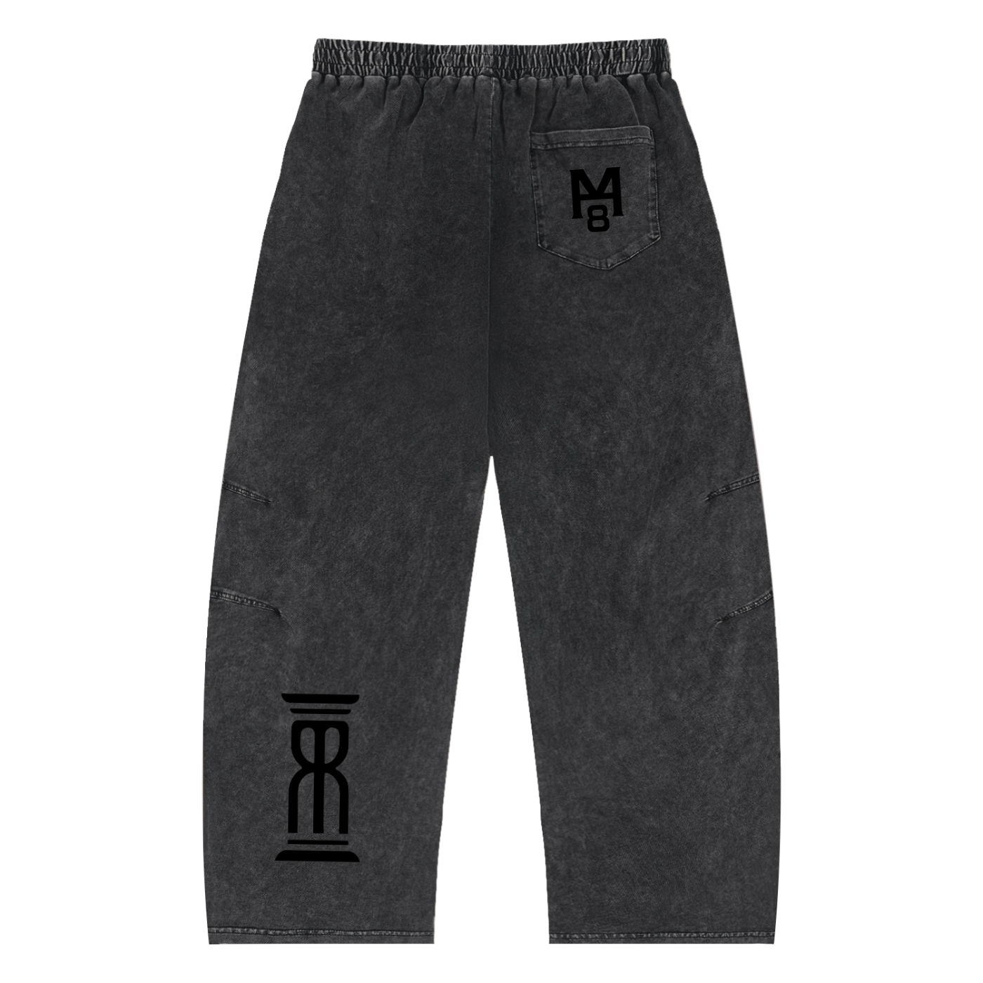 M8 Snow Washed Drawstring Cotton Pants — Premium Streetwear Joggers