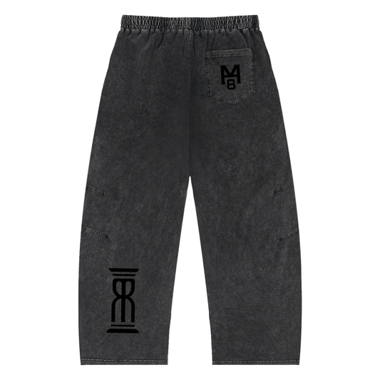 M8 Snow Washed Drawstring Cotton Pants — Premium Streetwear Joggers