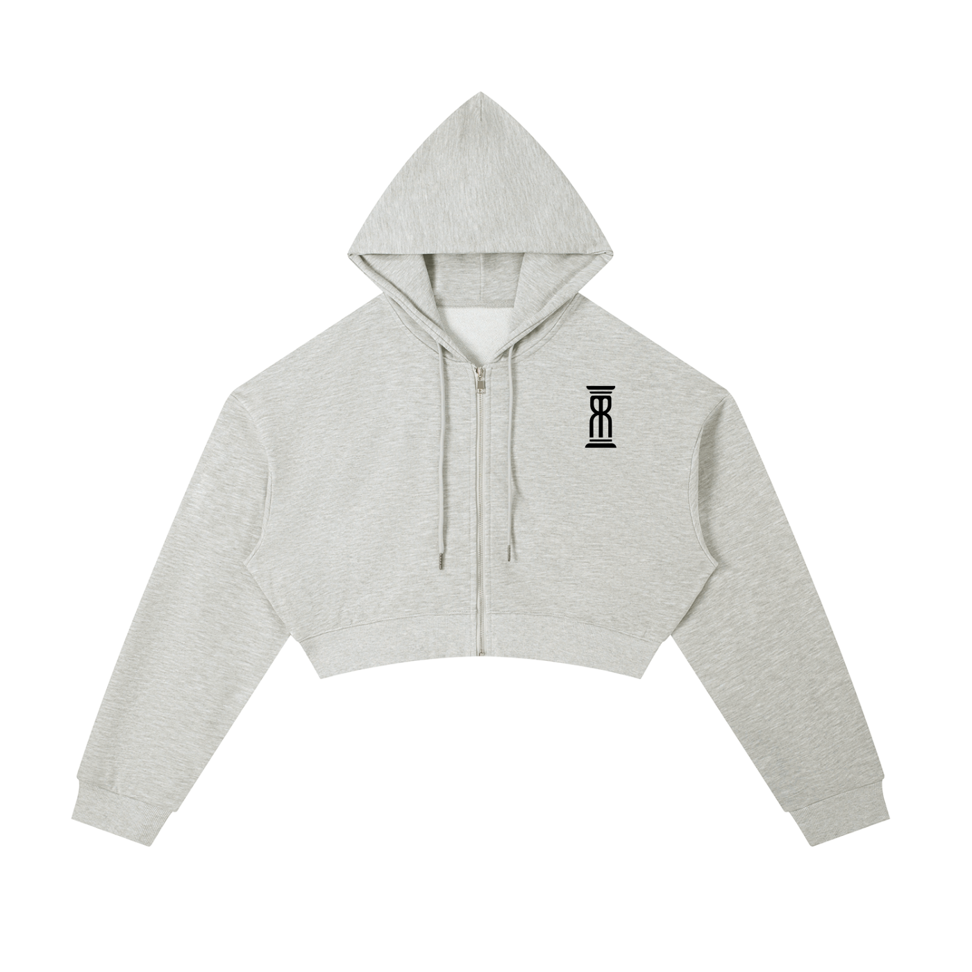 M8 Essential Cropped Zip-Up Hoodie — Time Edition (Women’s)
