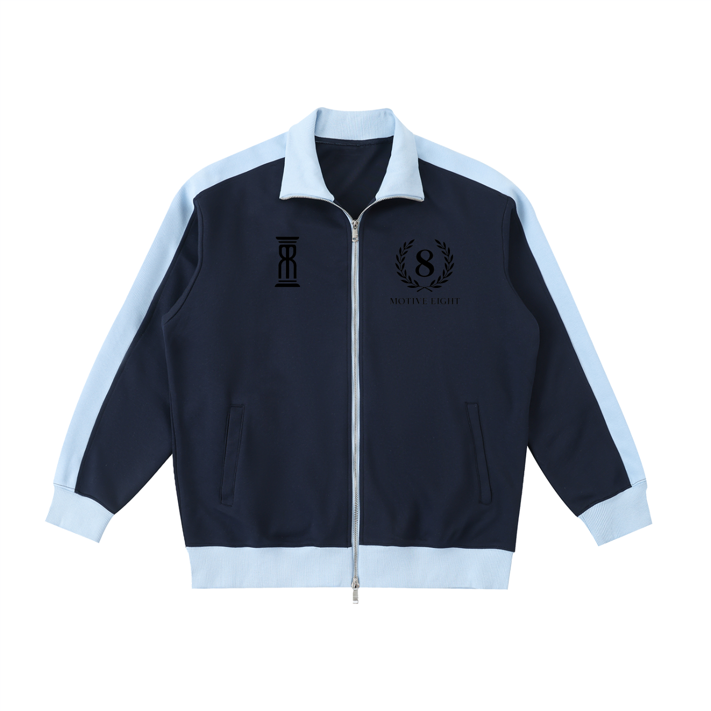 M8 Contrast Trim Stand Collar Jacket — Rosary Balance Edition