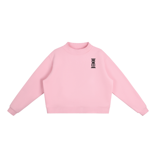 M8 Essential Fleece Mock Neck Crew — Time Edition