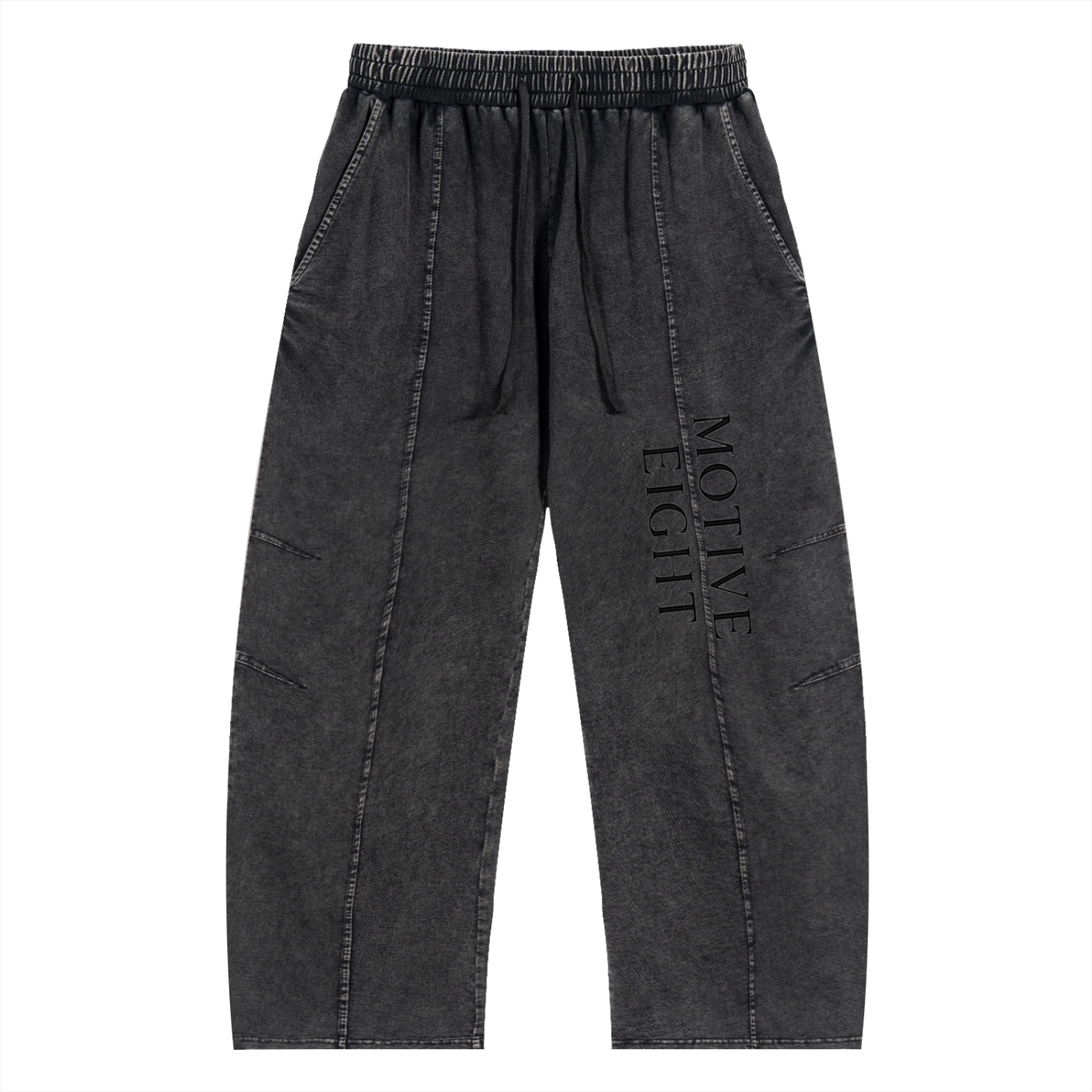 M8 Snow Washed Drawstring Cotton Pants — Premium Streetwear Joggers