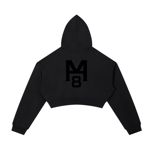 M8 Essential Cropped Zip-Up Hoodie — Time Edition (Women’s)