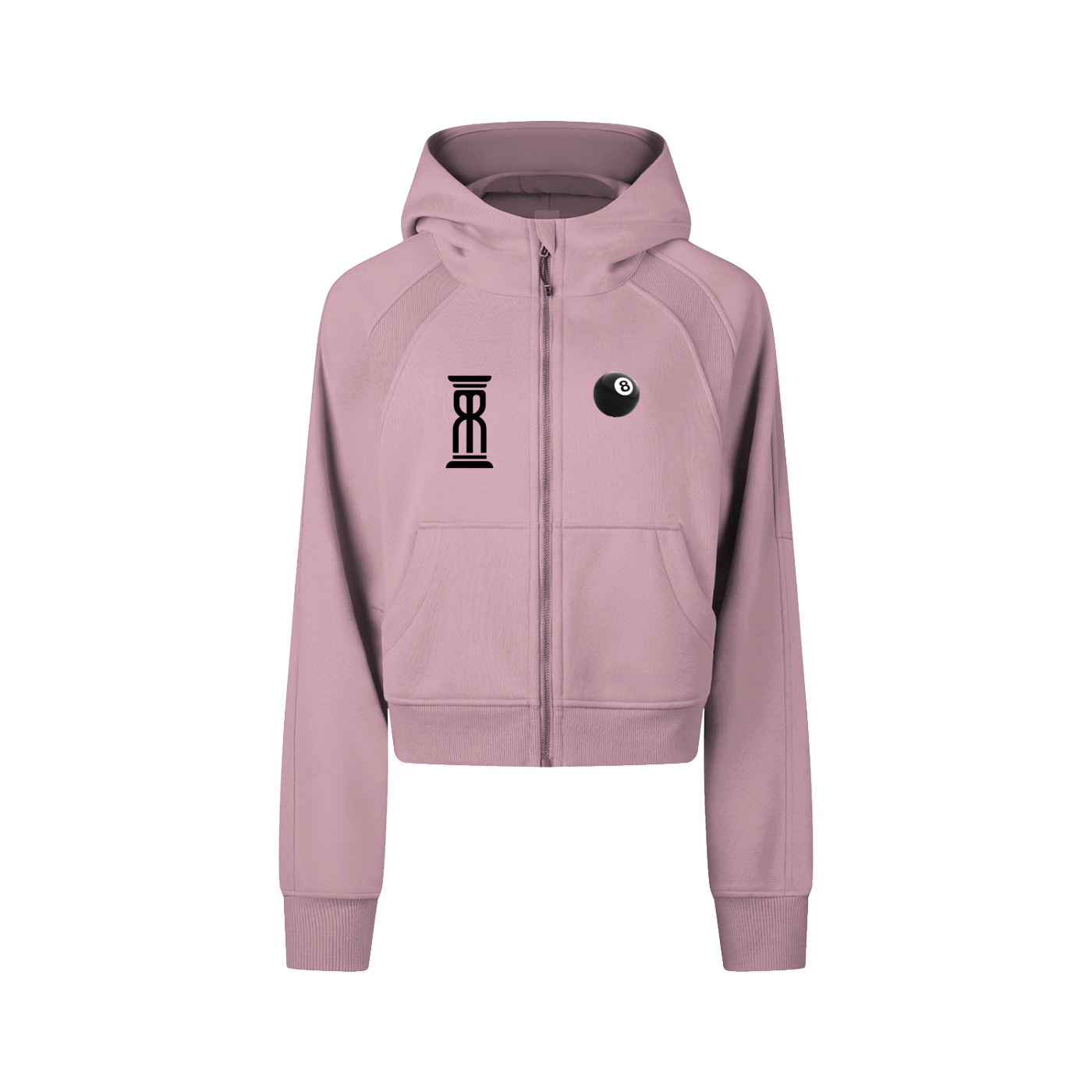 Women’s Crop Zip Hoodie – Elevated Grind Edition
