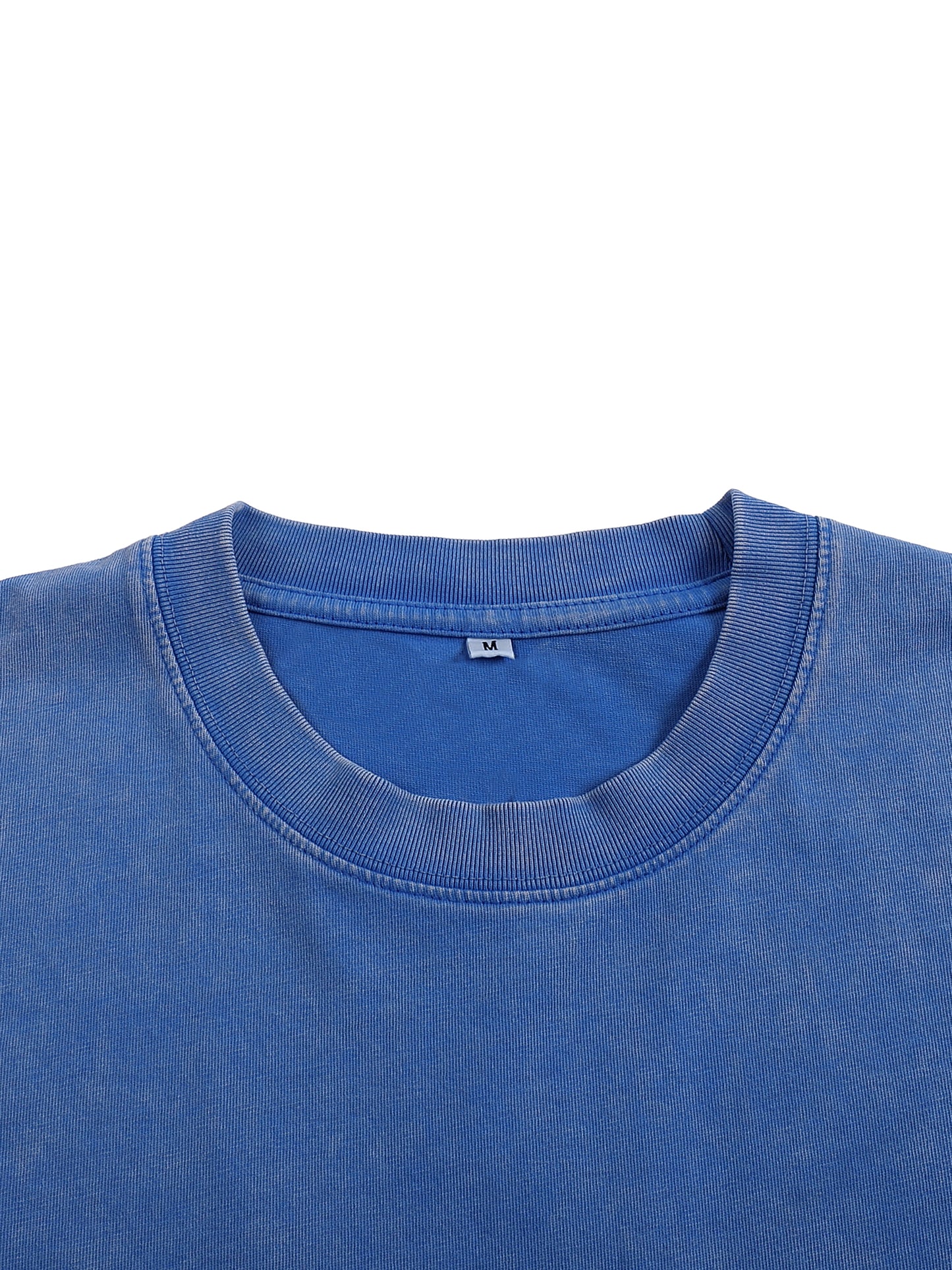 Acid-Washed Oversized Tee – Back 8Ball Statement