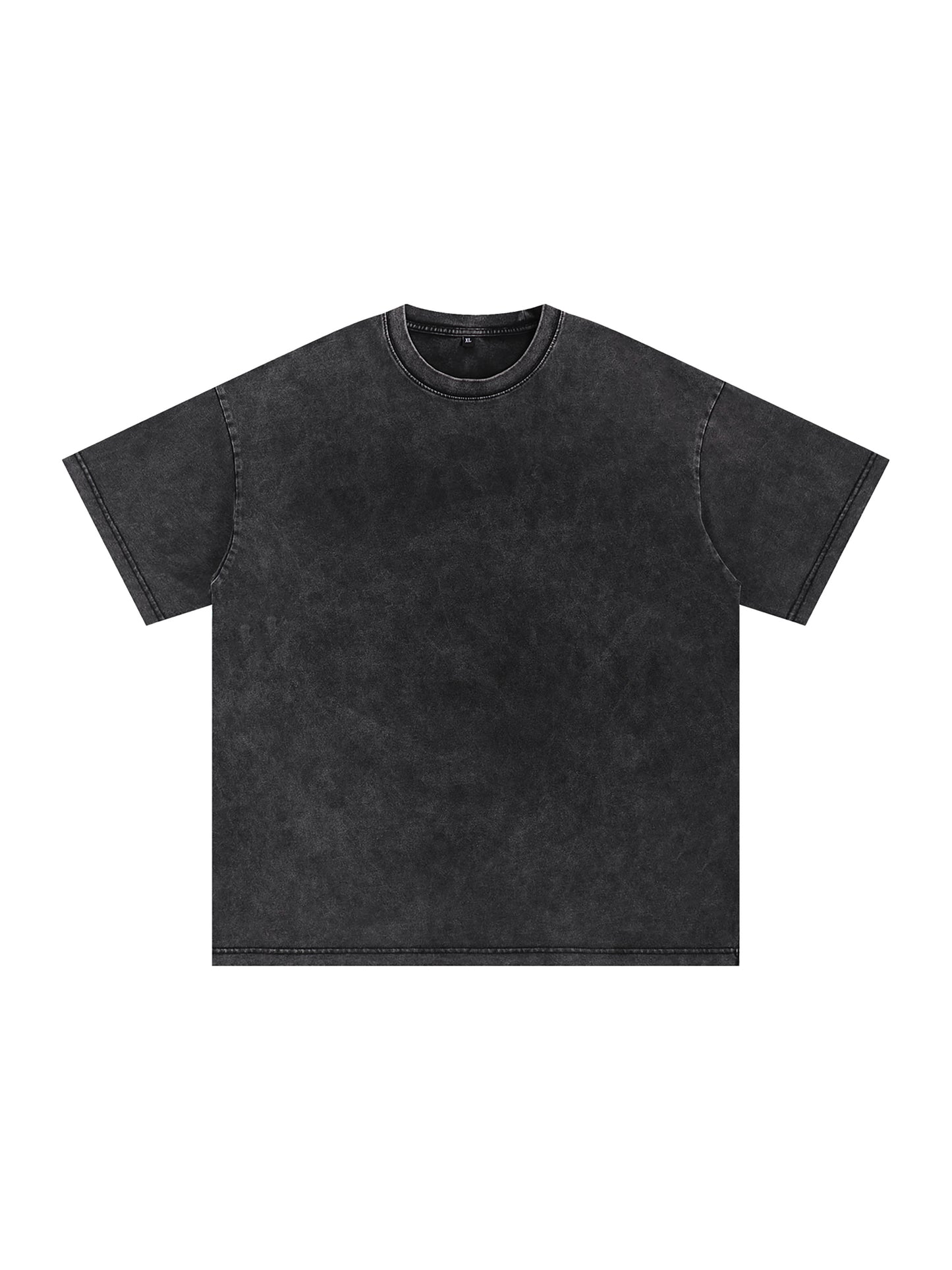 Acid-Washed Oversized Tee – Back 8Ball Statement