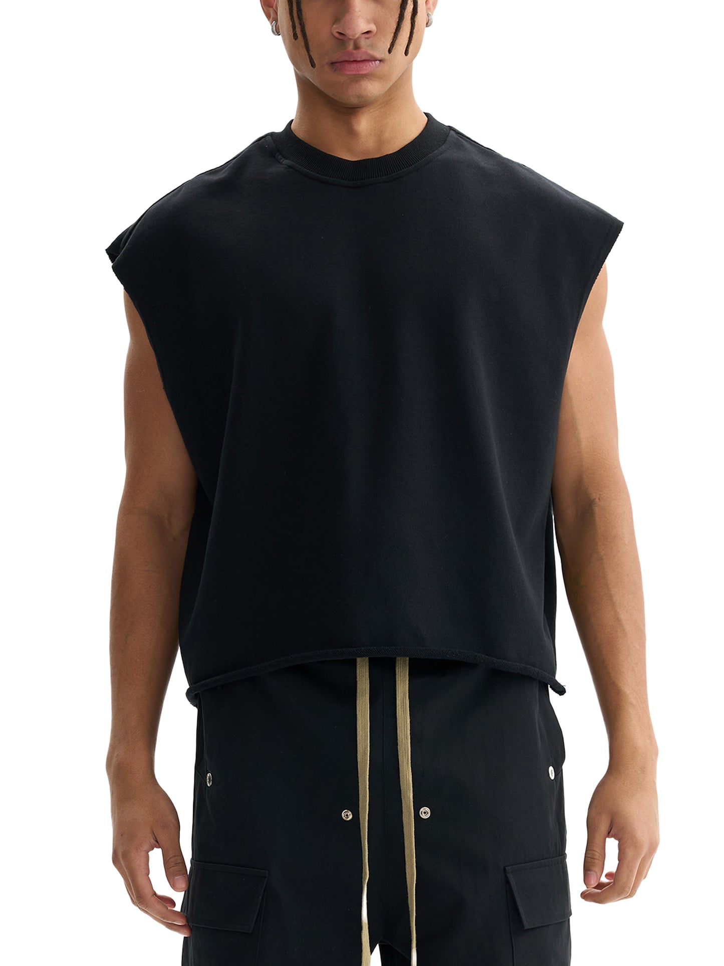 Eight Boxy French Terry Tank