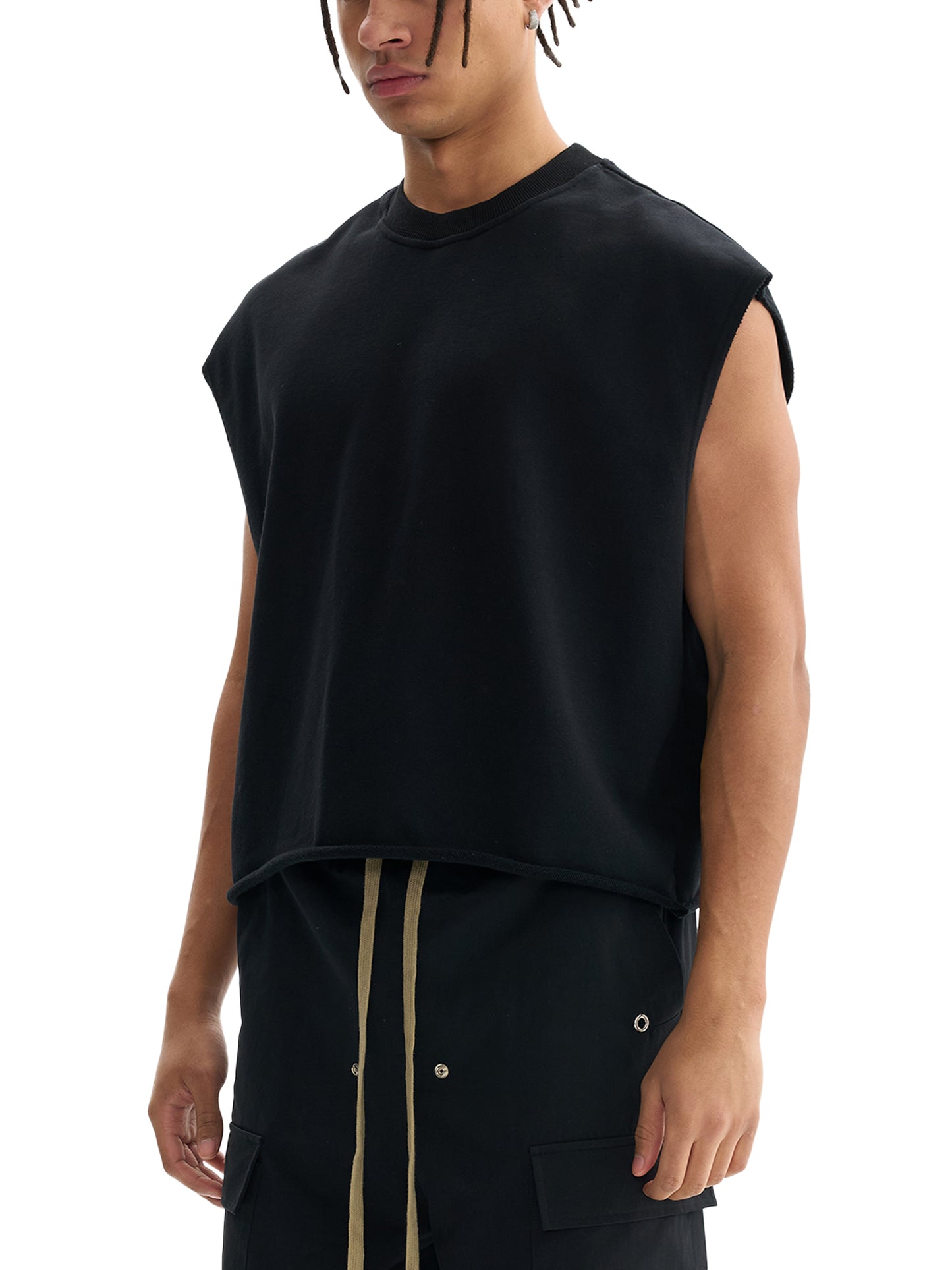 Eight Boxy French Terry Tank