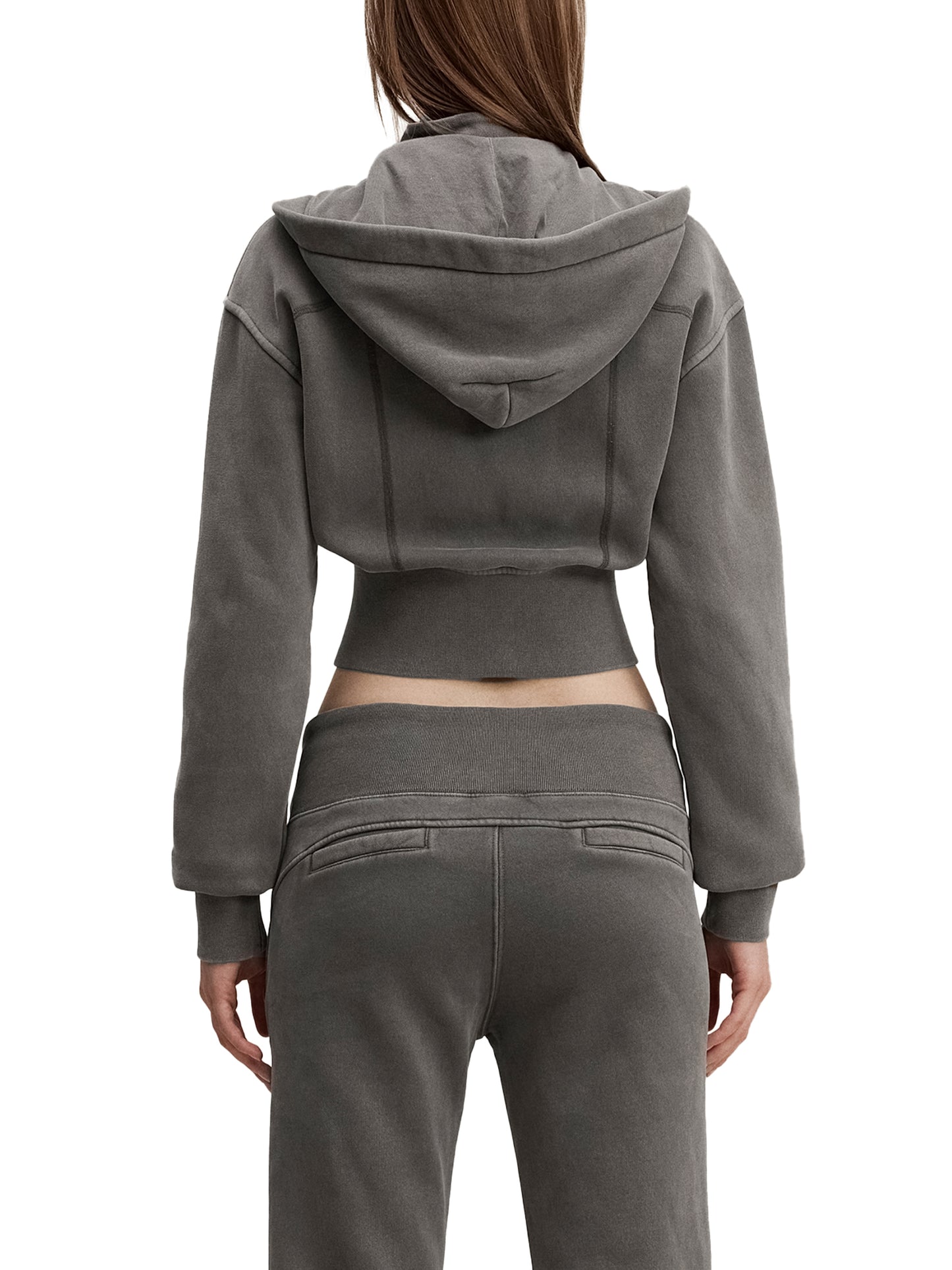 Women’s Vintage Washed Cropped Fleece Hoodie —  Consequence