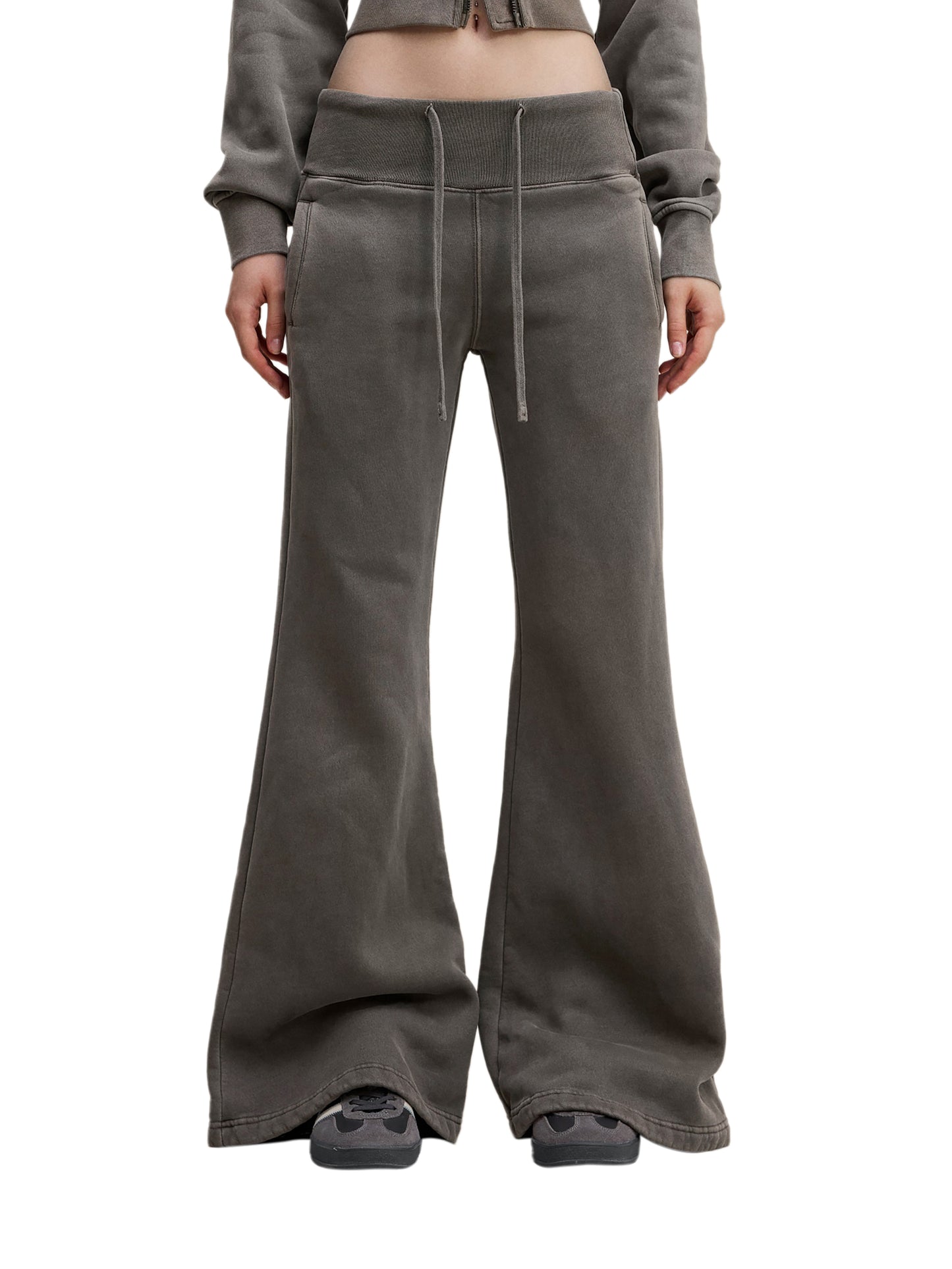 Women’s Vintage Washed Flared Fleece Pants —  Consequence