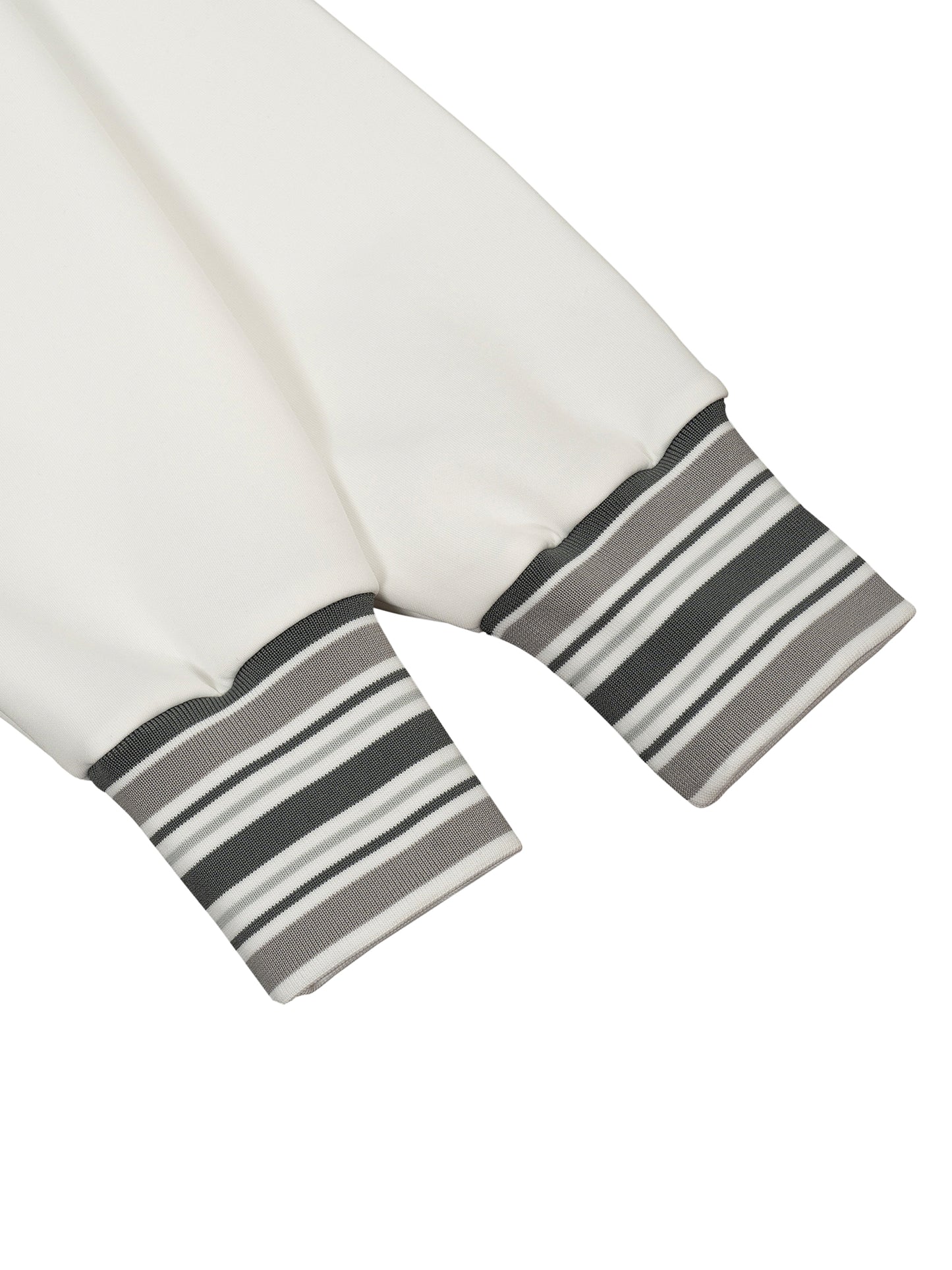 M8 Striped Rib Collar Zip Jacket — Rosary Minimal Edition