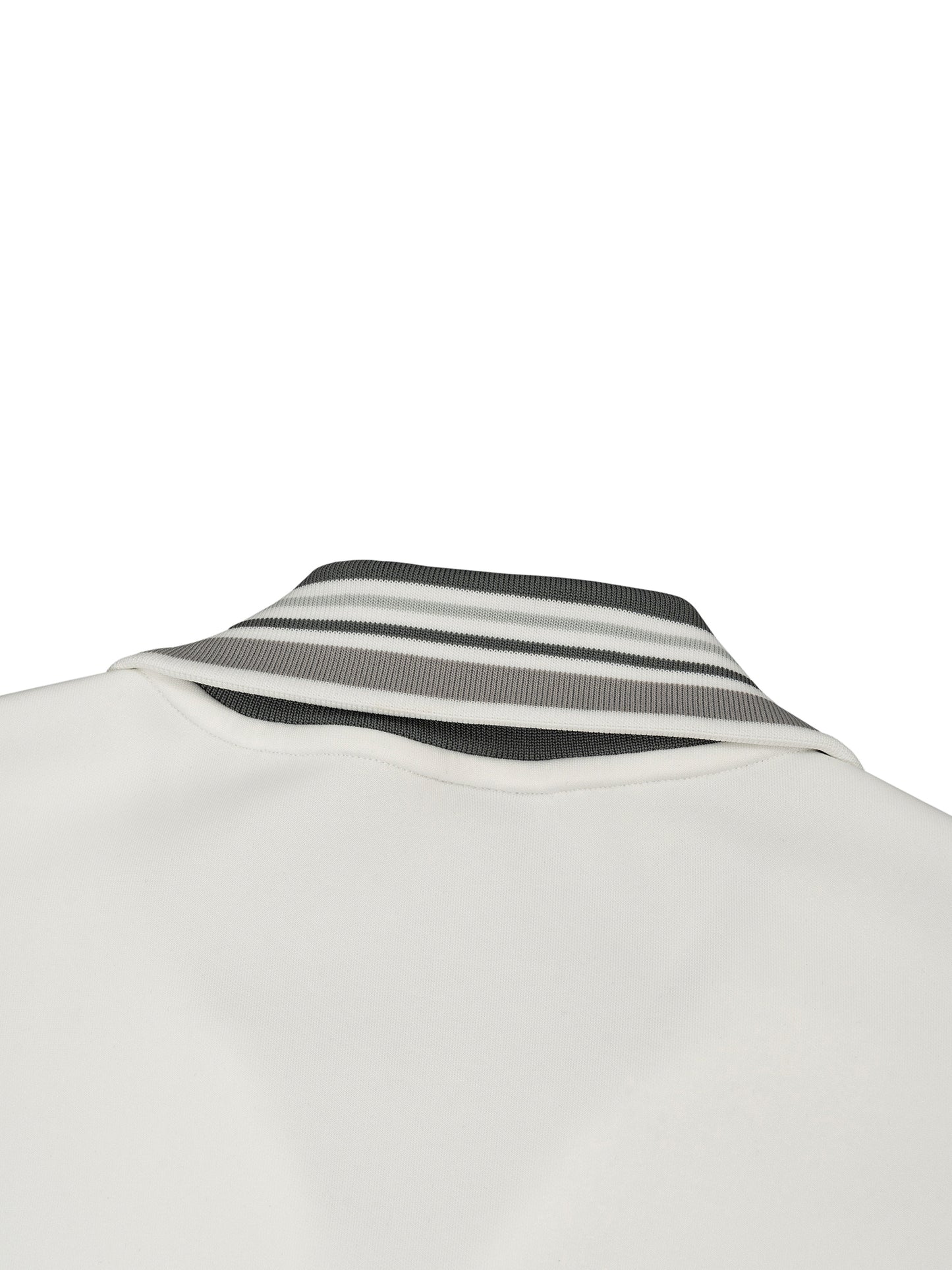 M8 Striped Rib Collar Zip Jacket — Rosary Minimal Edition