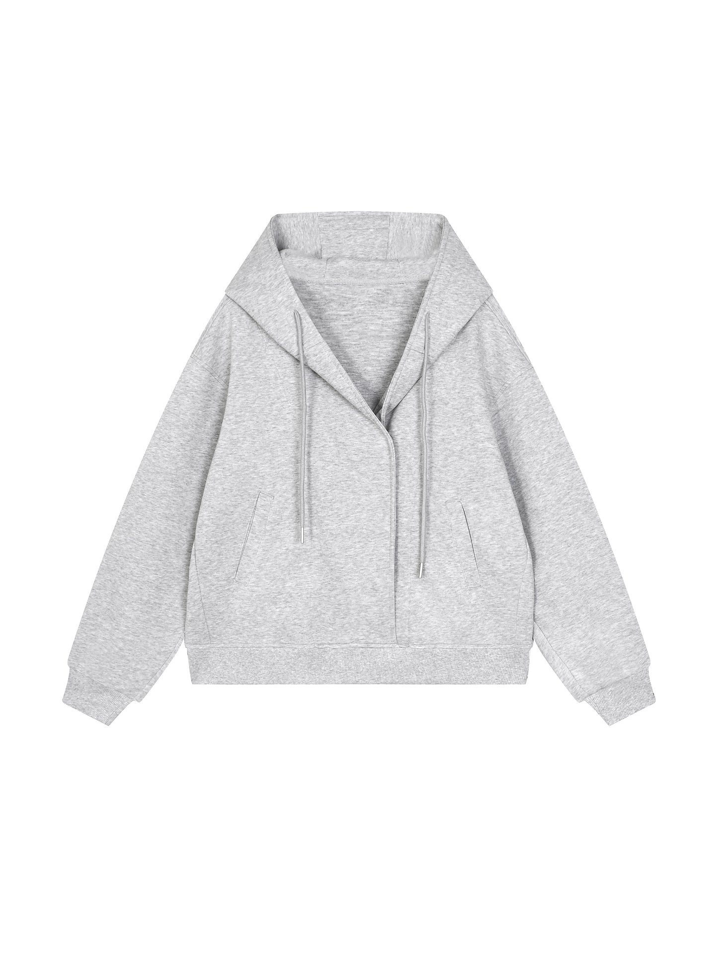 M8 Boxy Button-Placket Hoodie — Balance Edition Button Placket Hoodie